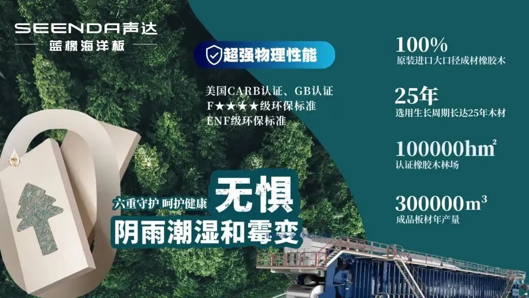 环保板材市场到底有多卷，看看声达蓝橡海洋板