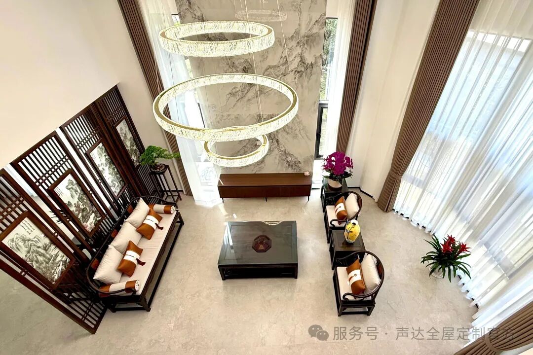 【声达&别墅案例】455㎡新中式花园私宅全案落地